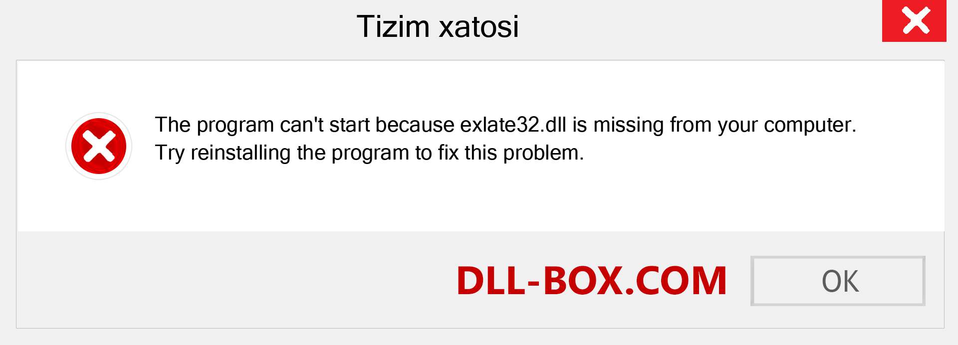 exlate32.dll fayli yo'qolganmi?. Windows 7, 8, 10 uchun yuklab olish - Windowsda exlate32 dll etishmayotgan xatoni tuzating, rasmlar, rasmlar